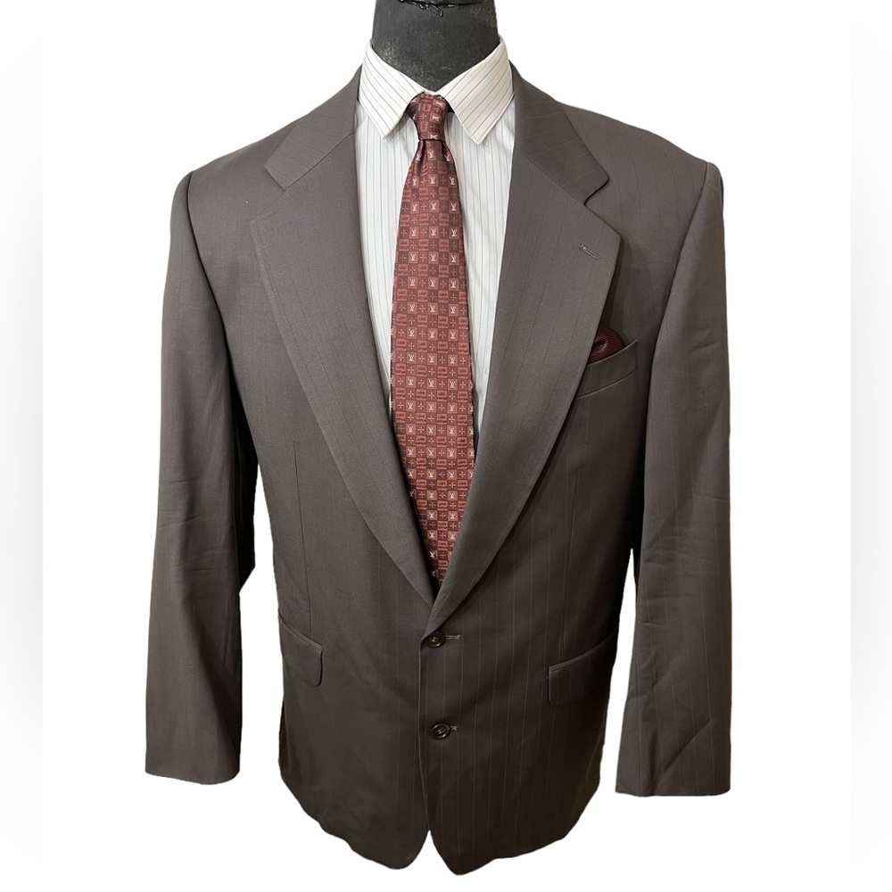 WINGS OF EAGLES MENS 100% WOOL. AMAZING DRESS BLAZER. SIZE 44 TALL, NO V☑️